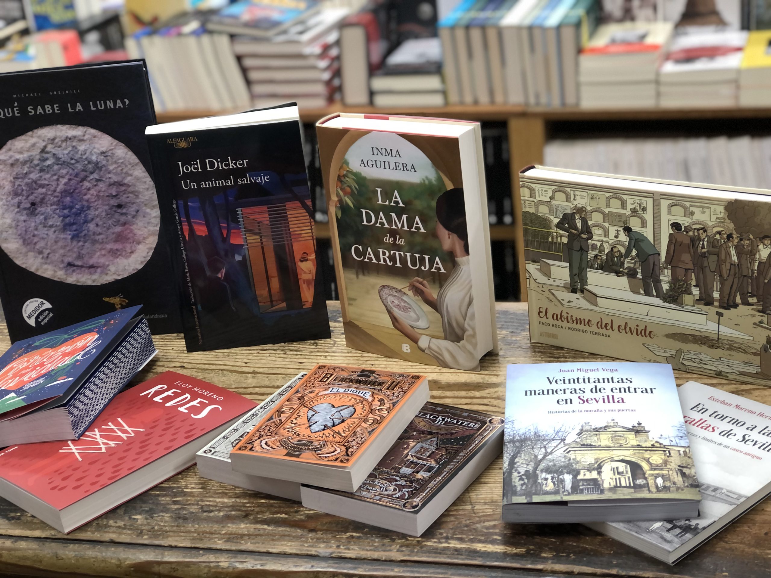 La ficción, la literatura infantil y juvenil y la creación en español destacan en la lista de los libros más vendidos en Sevilla y provincia
